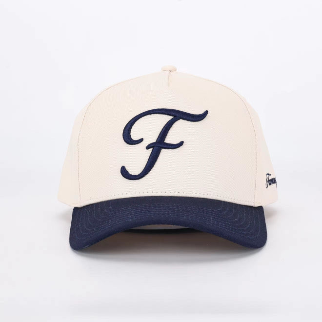 Cream Script Logo Hat