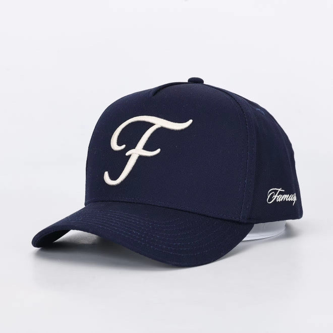 Navy Script Logo Hat