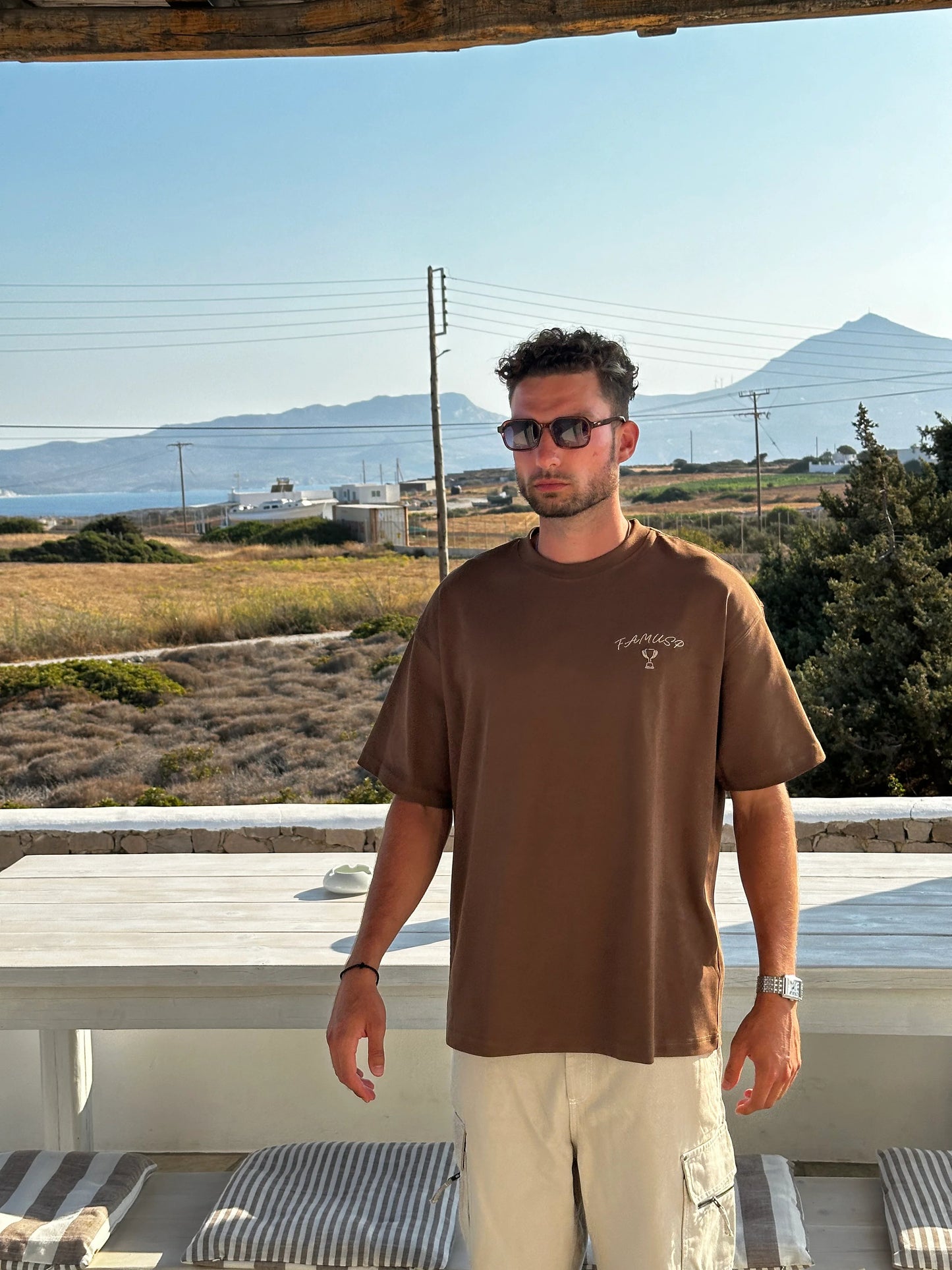 Brown Foundations Base Logo T-shirt