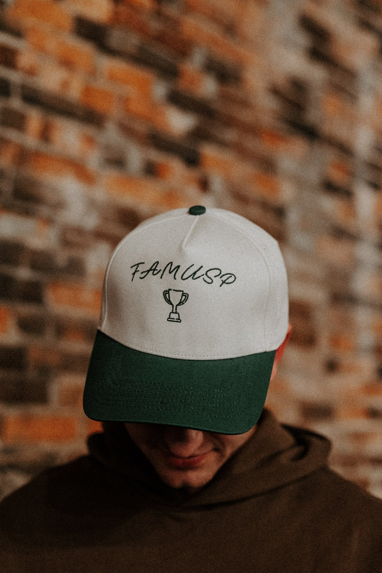 Cream/Green Foundations Base Logo Hat