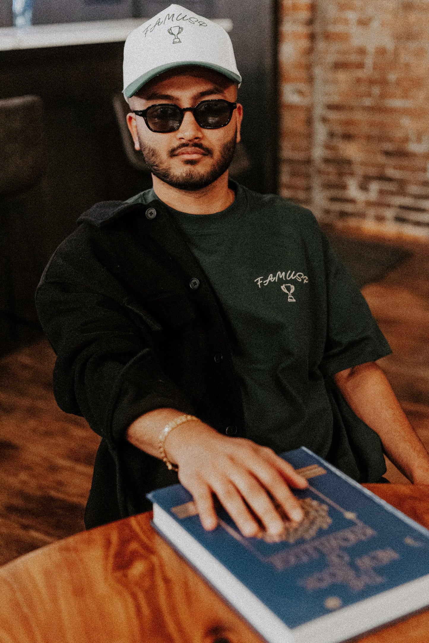 Cream/Green Foundations Base Logo Hat