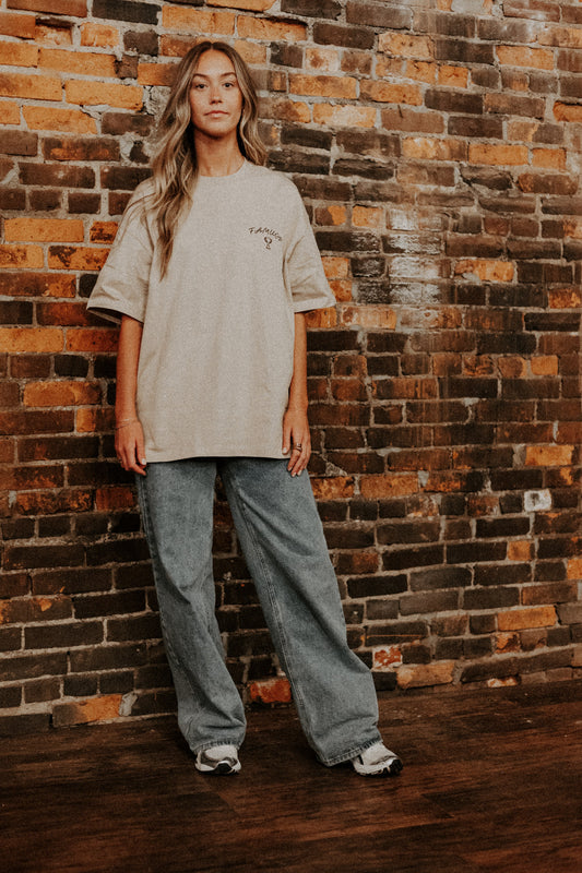 Tan Foundations Base Logo T-Shirt