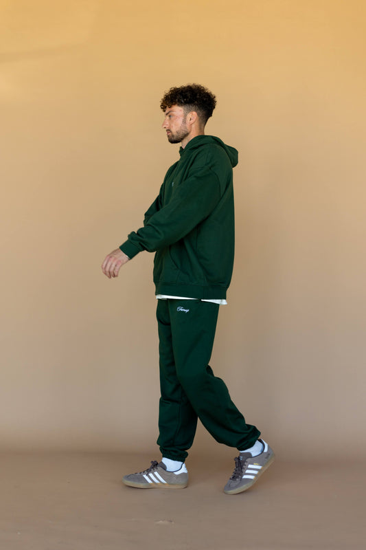 Green Script Logo Sweatpants
