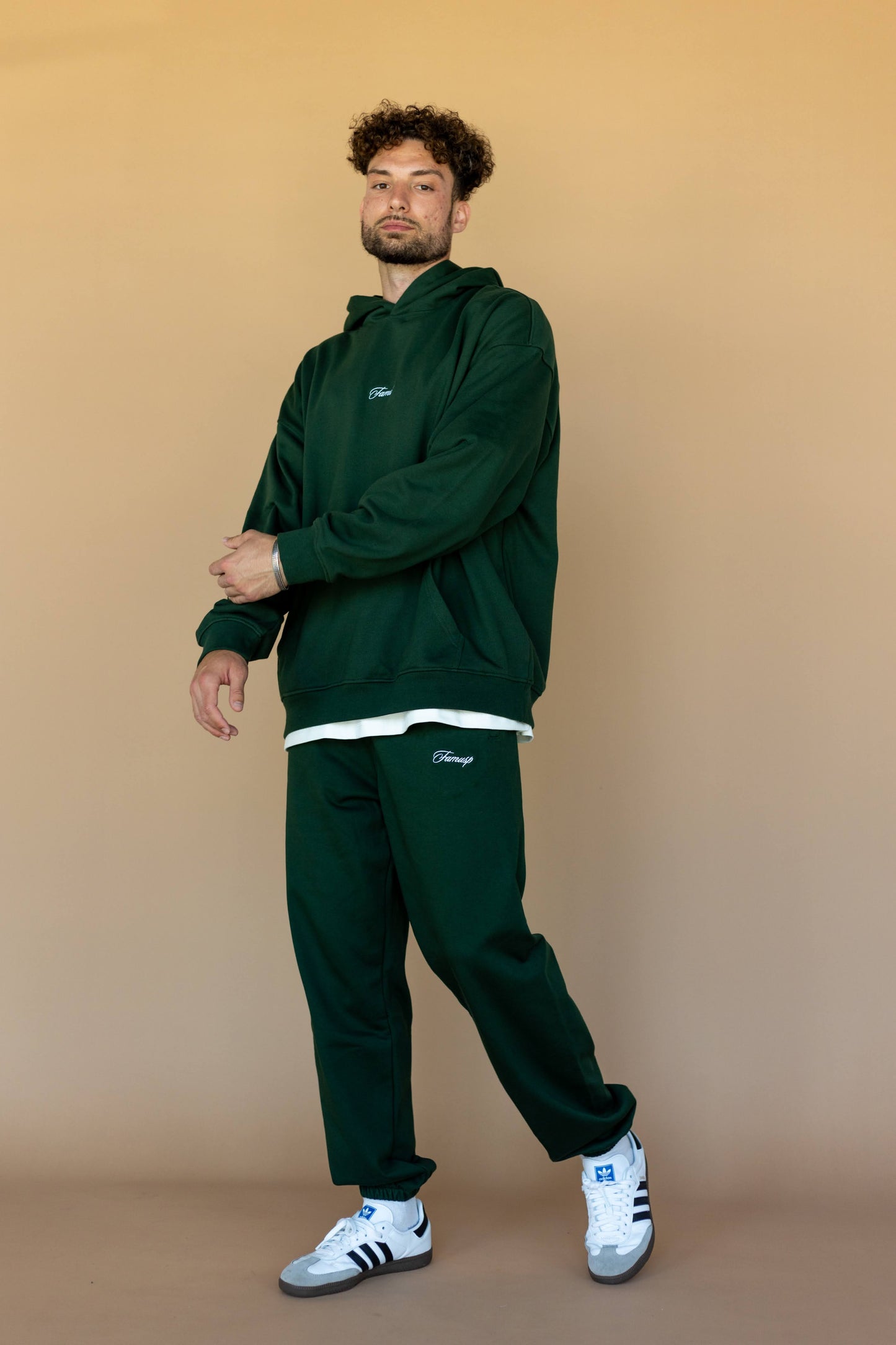 Green Script Logo Sweatpants